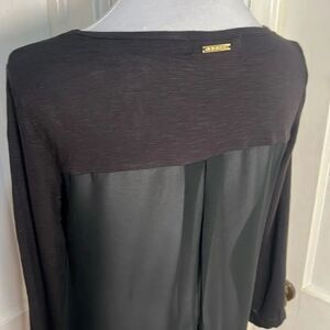 Sexy Michael Kors Sheer Back 3/4 Sleeve Tee - Women's Small - Super soft! Fall!